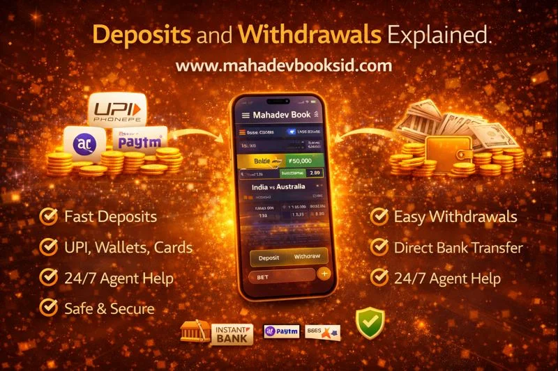 Deposits and Withdrawals on Mahadev Book ID​