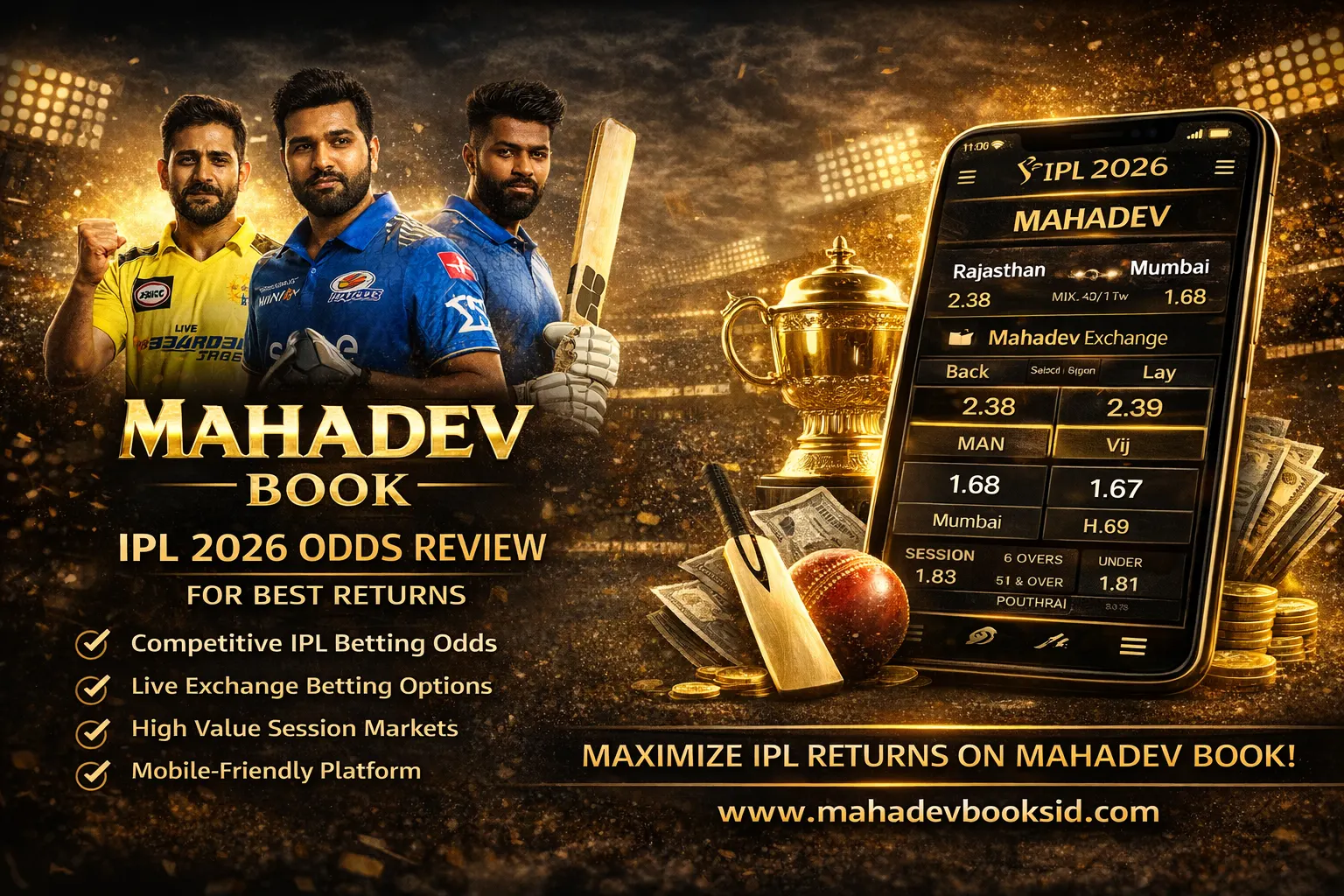 Read more about the article Mahadev Book ID IPL 2026 Odds Review for Best Returns