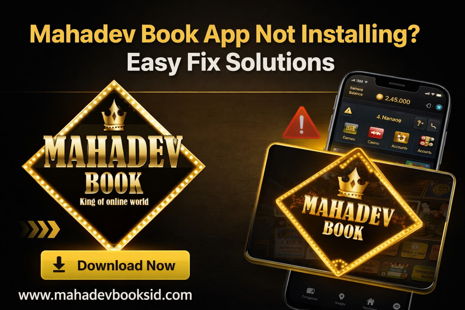 Read more about the article Mahadev Book App Not Installing? Easy Fix Solutions